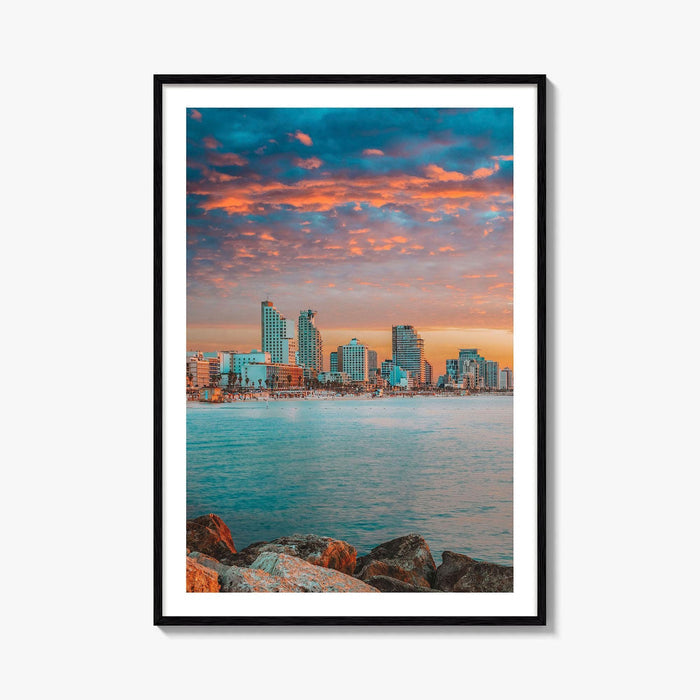 Tel Aviv Skyline Fine Art Photo Print, Israel Wall Decor, Travel Poster