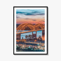 Memphis Fine Art Photo Print, Tennessee USA, Hernando de Soto Bridge, Wall Decor Poster