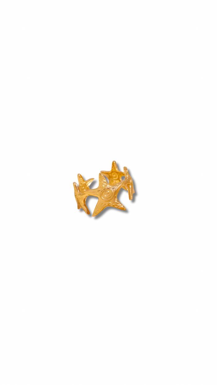 Textured Starfish Ring