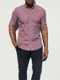 The Gingham Poplin - Oxblood Gingham Poplin