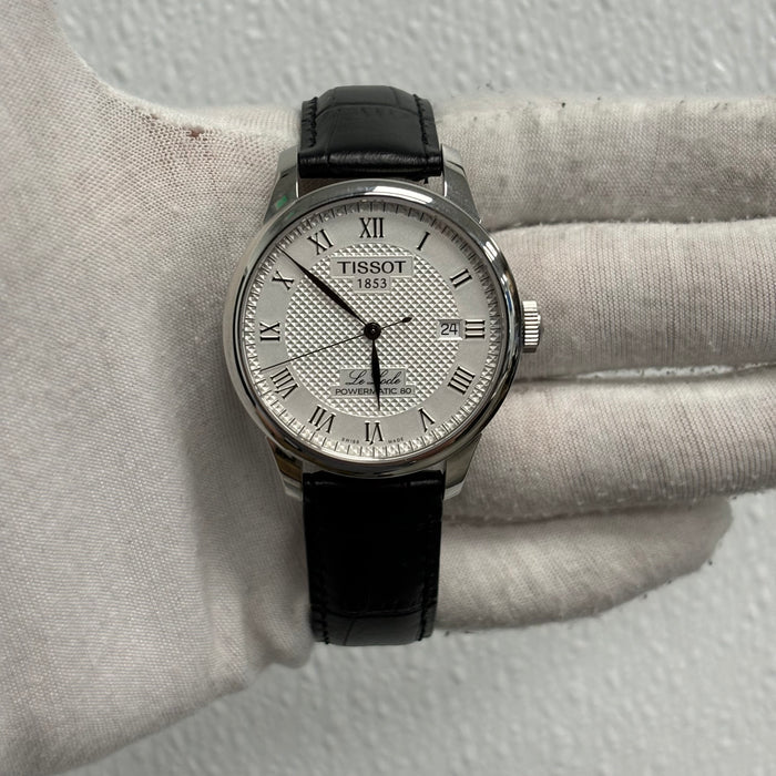 Tissot Le Locle 39.5mm White Dial Watch Ref# T006.407.16.033.00 - Happy Jewelers Fine Jewelry Lifetime Warranty