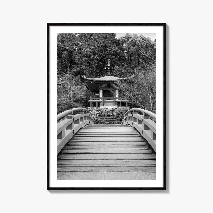 Kyoto Black and White Fine Art Photo Print, Daigoji Temple Japan Poster, Tokyo Poster