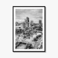 Toledo Black and White Fine Art Photo Print, Ohio Wall Decor Poster, USA