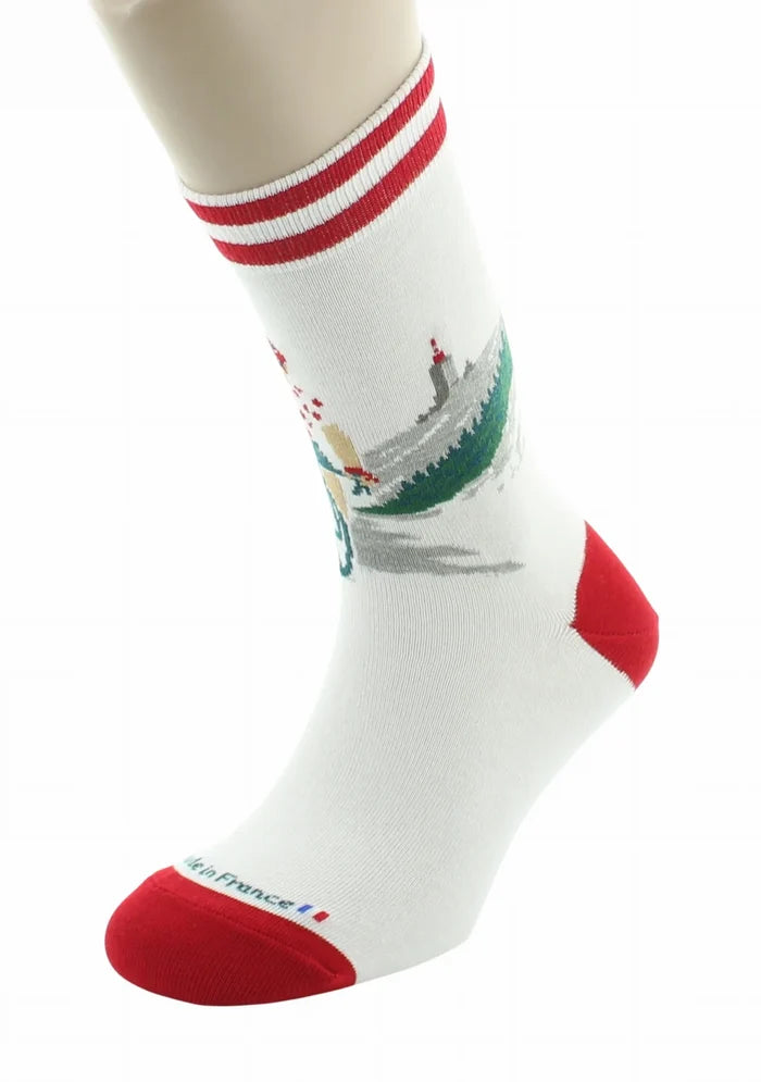 Tour de France Les Échappées (Breakaway) unisex socks, made in France by Perrin / Dagobert