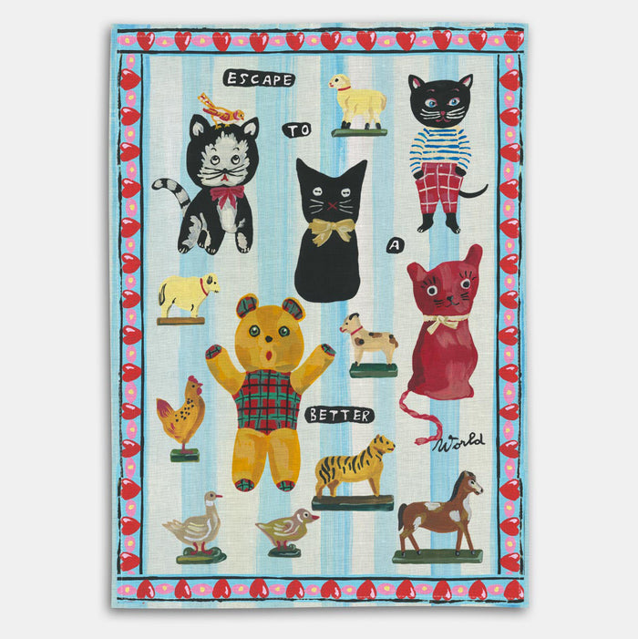 Toy Parade Tea Towel