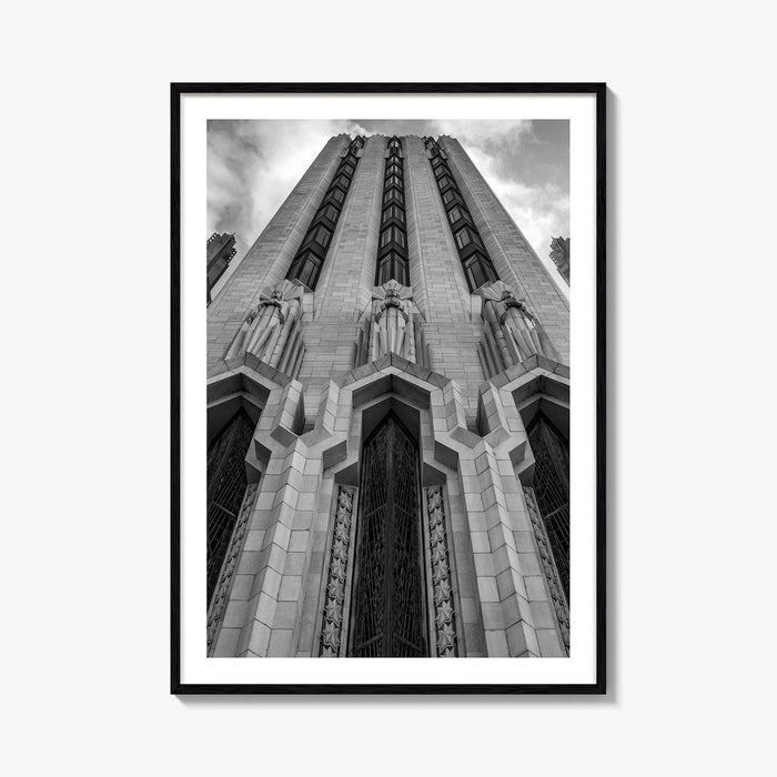 Tulsa Black and White Fine Art Photo Print, Boston Avenue Methodist Church