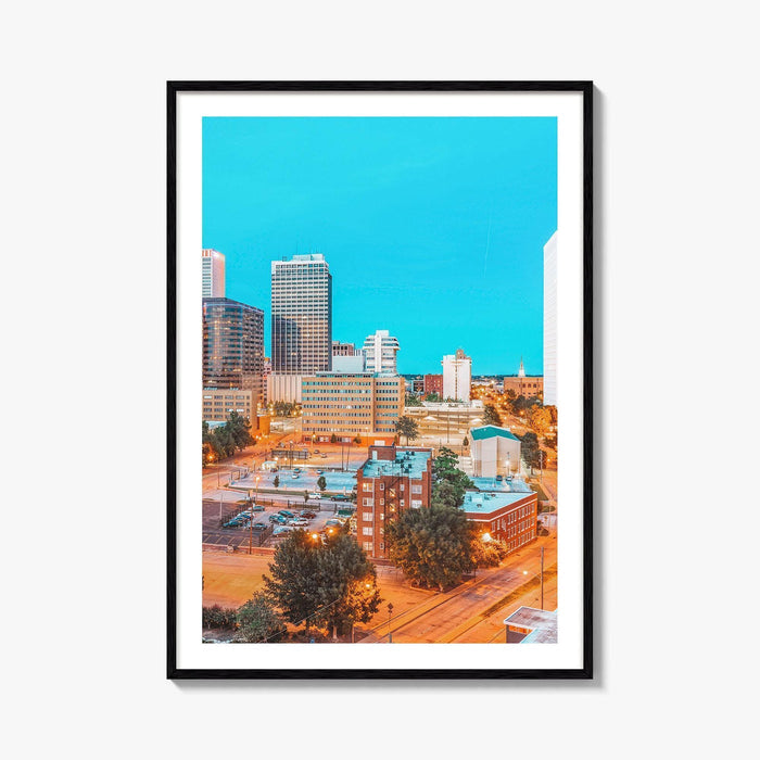 Tulsa Skyline Fine Art Photo Print, Downtown, Oklahoma, USA, Wall Poster