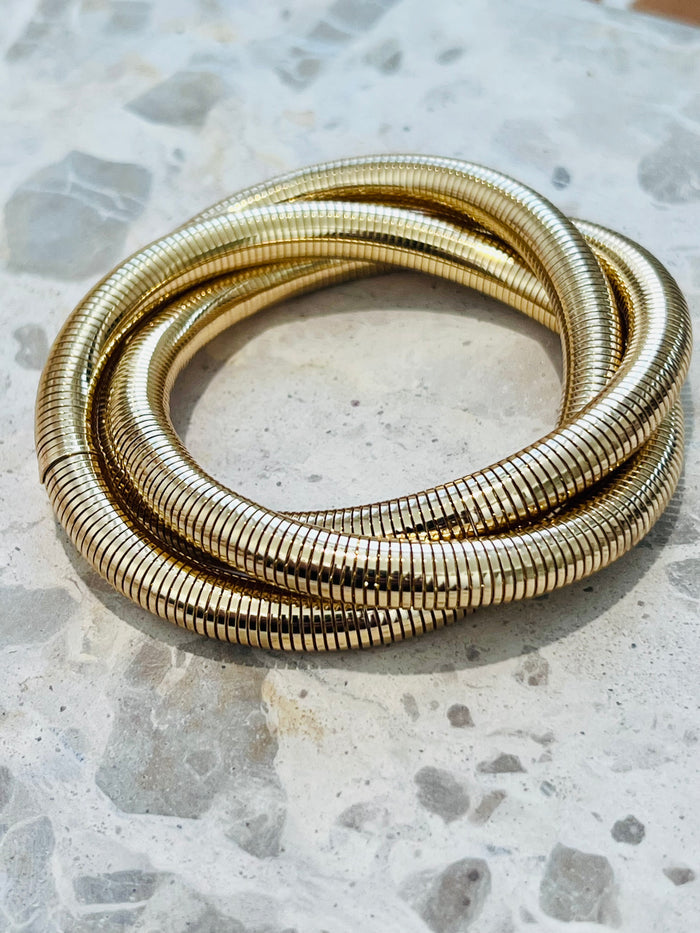 Twisted Gold Bangle