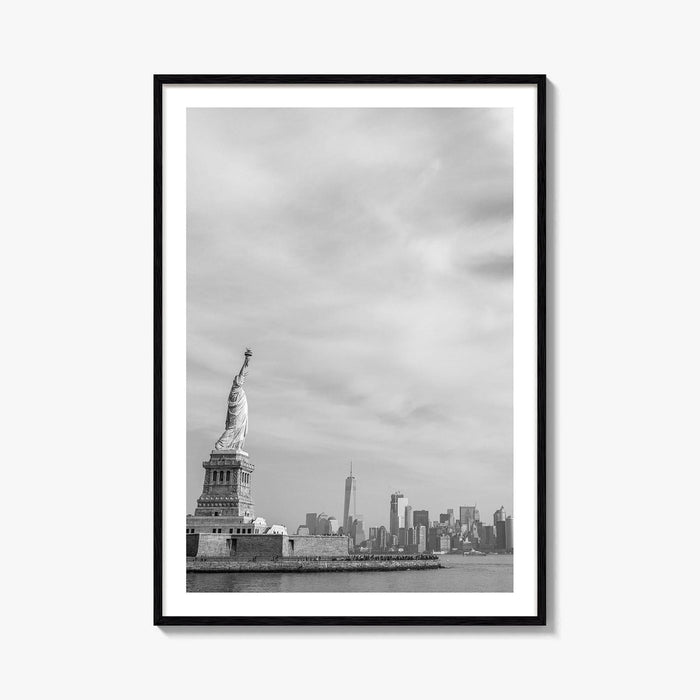 Statue of Liberty Black and White Fine Art Photo Print, New York Poster
