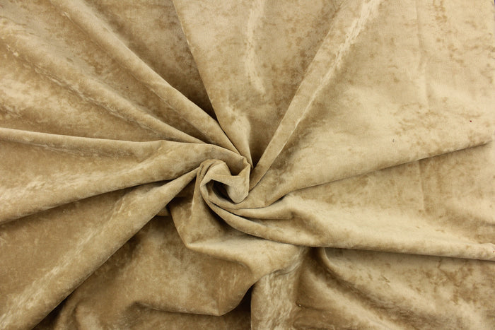 An upholstery velvet in a beautiful solid khaki  .