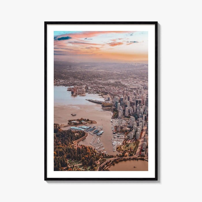 Vancouver Skyline Fine Art Photo Print, Downtown, Stanley Park, BC, Canada, Harbour, Poster