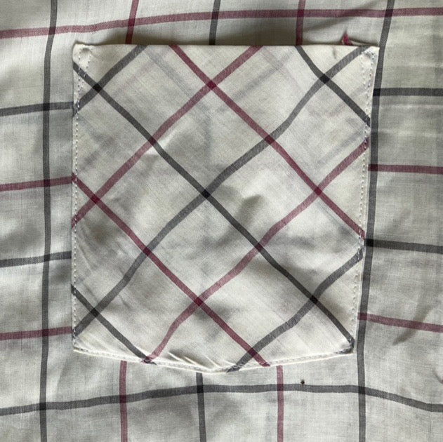 Vintage 1980’s check short sleeve shirt, made in Australia, XL