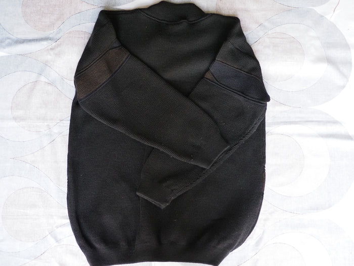 Vintage 1990s 3D knitted pure merino wool cardigan, made in Australia, XXL.