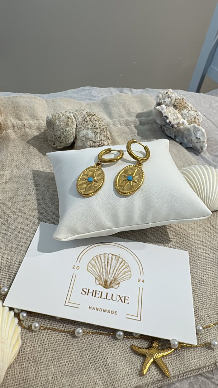 Vintage Style Star Earrings