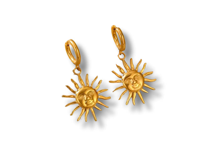 Vintage Sun Dangle Earrings