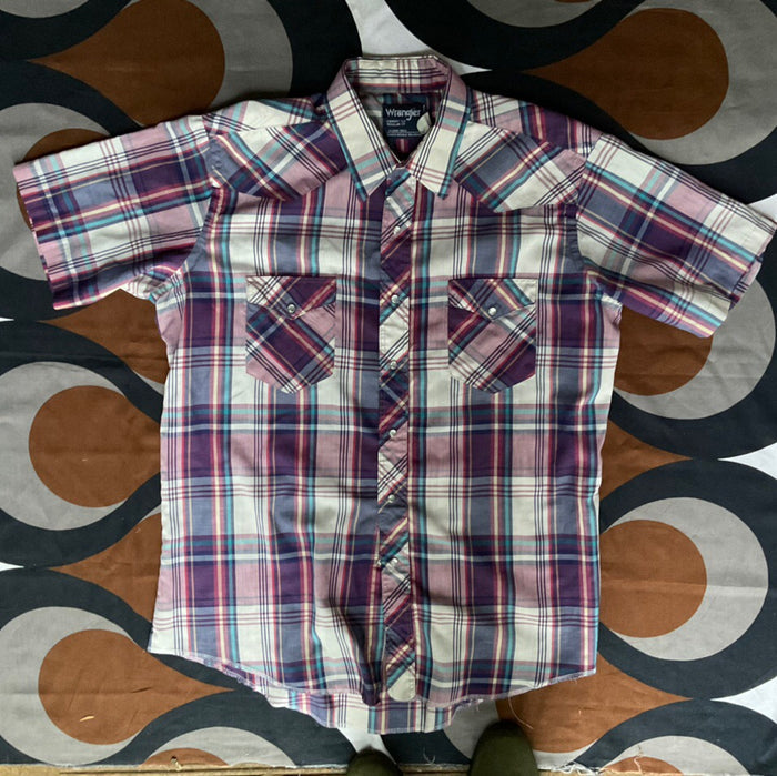 Vintage Western shirt by Wrangler, made in USA, L