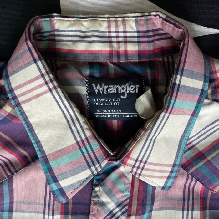 Vintage Western shirt by Wrangler, made in USA, L