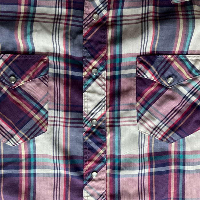 Vintage Western shirt by Wrangler, made in USA, L