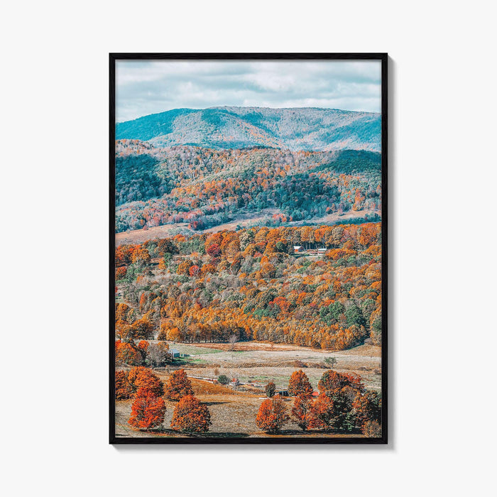 Highland County Virginia Fine Art Photo Print, Monterey, Blue Grass, Aerial Landscape, Wall Decor