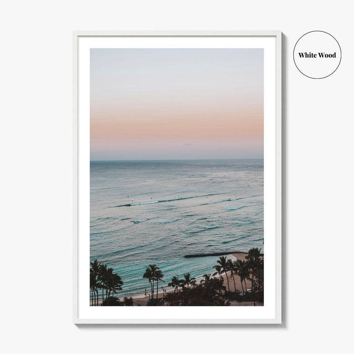 Waikiki Beach Fine Art Photo Print, Honolulu, Oahu, Hawaii USA Wall Poster