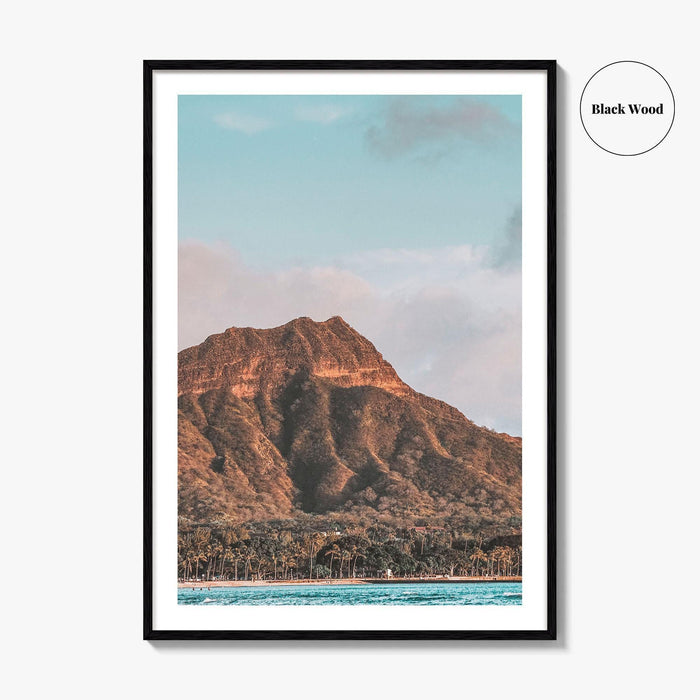 Waikiki Fine Art Photo Print, Diamond Head, Honolulu, Oahu, Hawaii Wall Art, Poster, USA