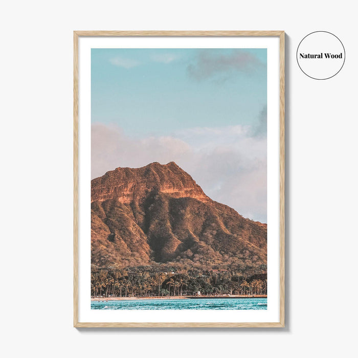 Waikiki Fine Art Photo Print, Diamond Head, Honolulu, Oahu, Hawaii Wall Art, Poster, USA