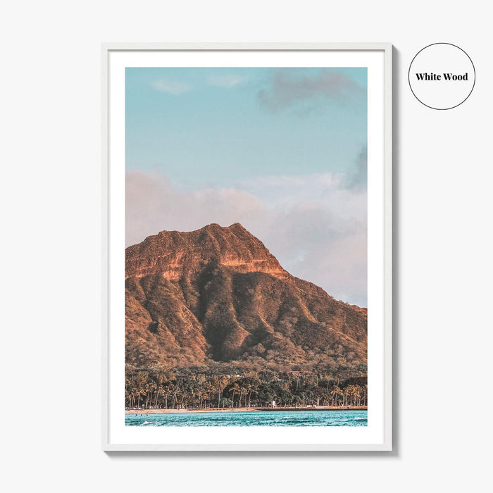 Waikiki Fine Art Photo Print, Diamond Head, Honolulu, Oahu, Hawaii Wall Art, Poster, USA