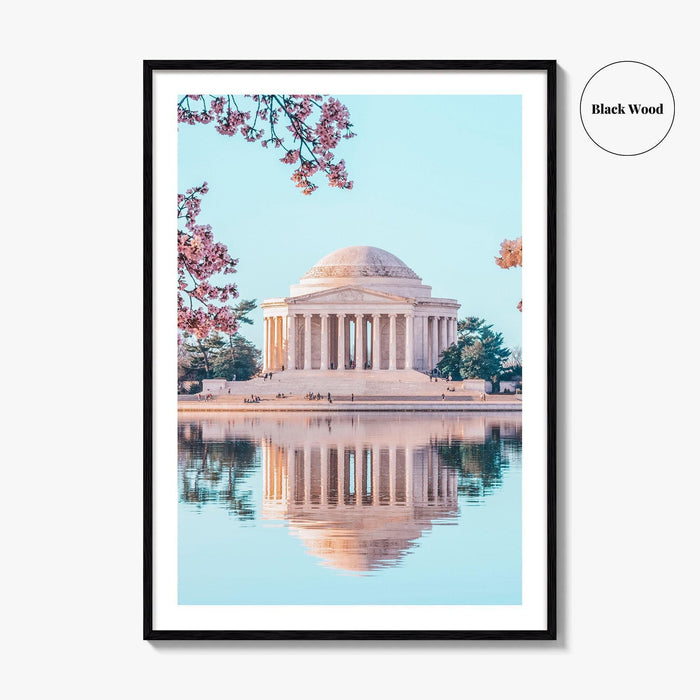Washington DC Fine Art Photo Print, Jefferson Memorial, Tidal Basin, Cherry Blossoms, Poster