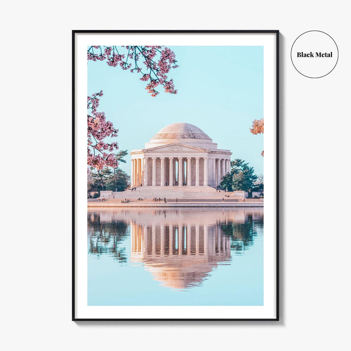 Washington DC Fine Art Photo Print, Jefferson Memorial, Tidal Basin, Cherry Blossoms, Poster