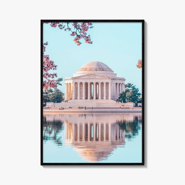 Washington DC Fine Art Photo Print, Jefferson Memorial, Tidal Basin, Cherry Blossoms, Poster