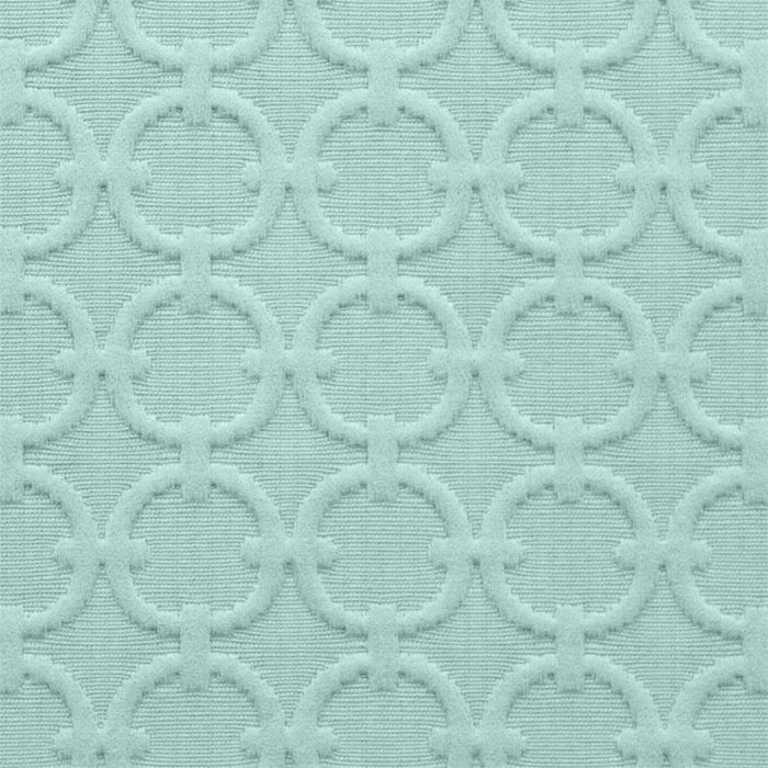 Waverly Full Circle Matelassé Fabric in Turquoise