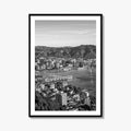 Wellington Skyline Black and White Fine Art Photo Print, Mount Victoria, New Zealand Poster