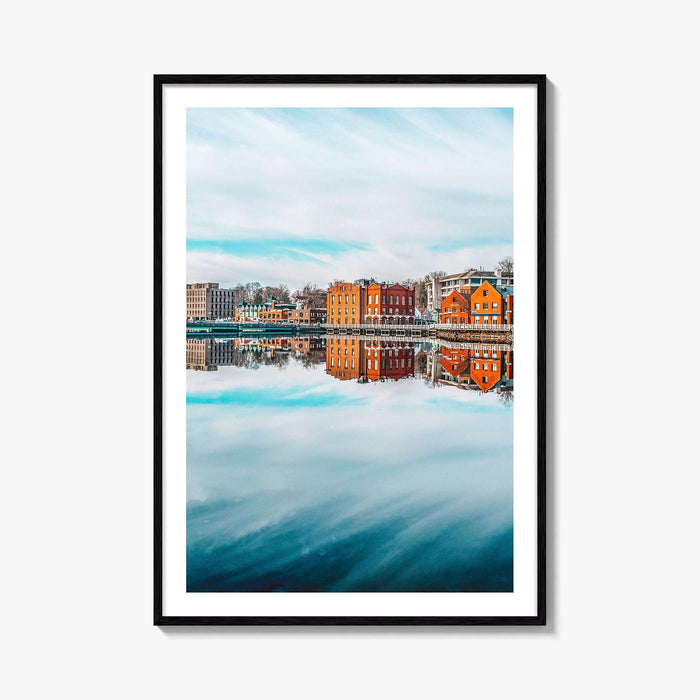 Westport Connecticut Fine Art Photo Print, Saugatuck River Bridge, CT Wall Poster, USA