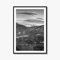 Whistler Black and White Fine Art Photo Print, Blackcomb Canada Panoramic Poster