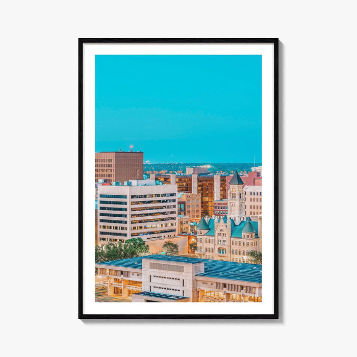 Wichita Skyline Fine Art Photo Print, Kansas Wall Poster, USA