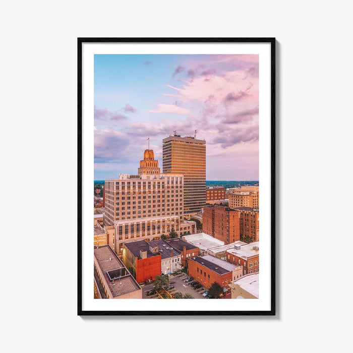 Winston-Salem Skyline Fine Art Photo Print, Wall Art Poster, North Carolina USA