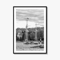 Sister Bay Black and White Fine Art Photo Print, Door County Harbor Wisconsin Poster