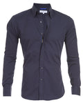 Wrinkle Resistant Broadcloth - Midnight Blue
