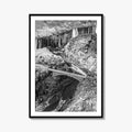 Zambia Black and White Fine Art Photo Print, Victoria Falls Bridge, Zambezi River Poster