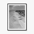 Zanzibar Black and White Fine Art Photo Print, Aerial Beach, Tanzania, Indian Ocean Poster