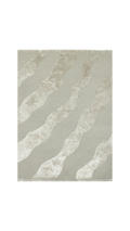 ZEA 01 Beige Wool & Viscose Rug - Hand-tufted